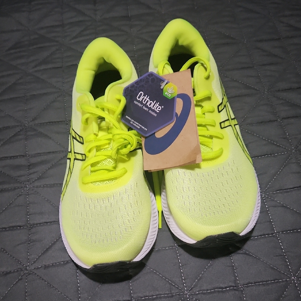 Asics Neon Yellow Athletic Shoes